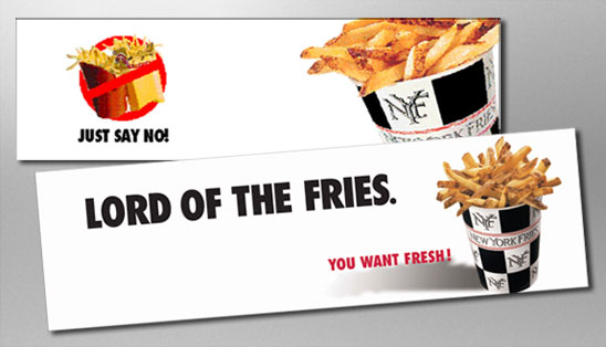 New York Fries - packaging, print